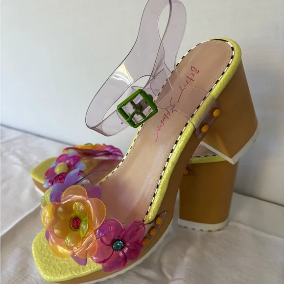 Betsey Johnson Floryn Open Toe Sandals Size 10 – Worn Once - near new - Picture 7 of 15